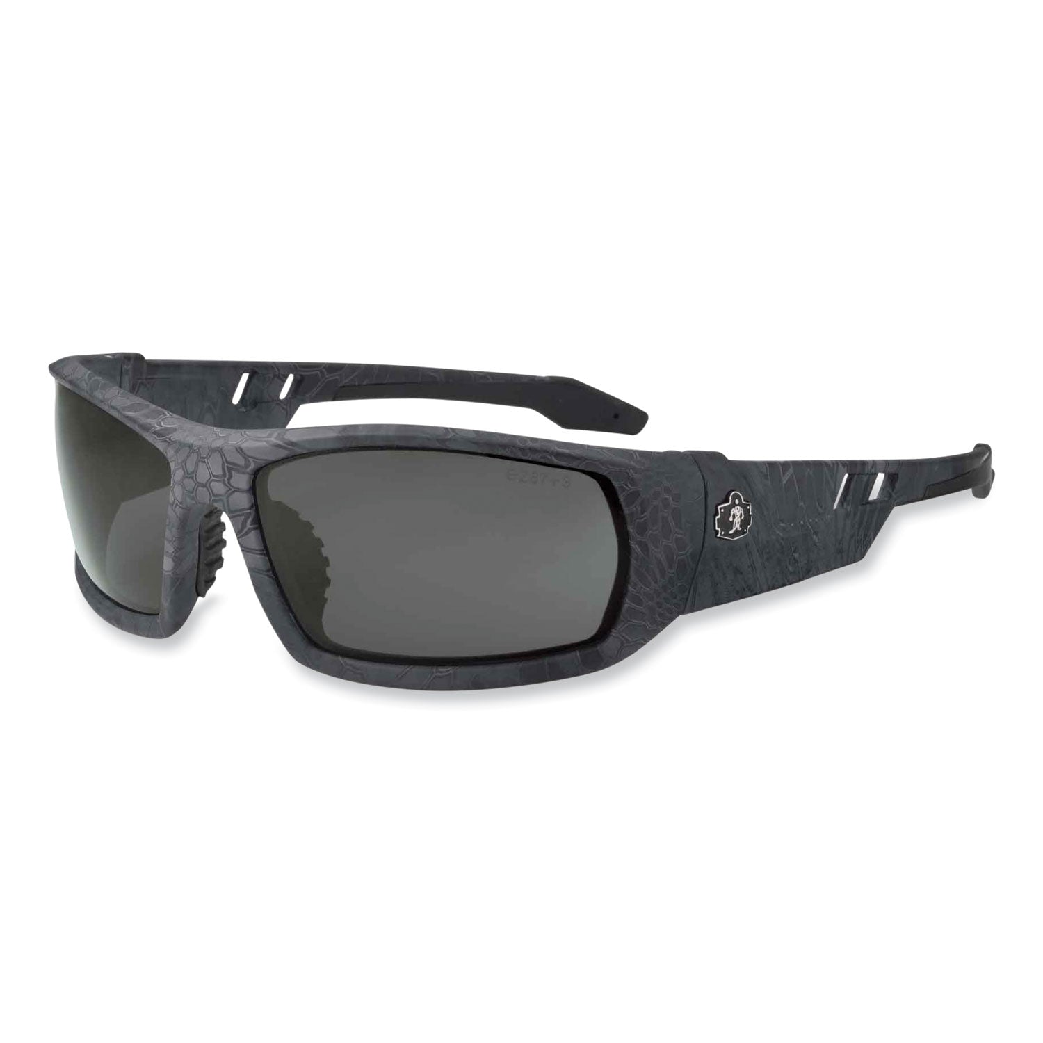 Ergodyne Skullerz ODIN-PZ Polarized Smoke Safety Glasses, Kryptek Typhon Frame, 1 Each