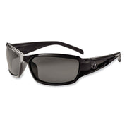 Ergodyne THOR Polarized Smoke Lens Safety Glasses, Black, Black