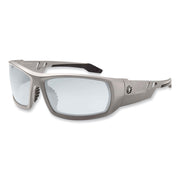 Ergodyne Skullerz ODIN In/Outdoor Lens Safety Glasses, Matte Gray Frame, Scratch & Impact Resistant, Anti-glare, Flexible, 1 Each