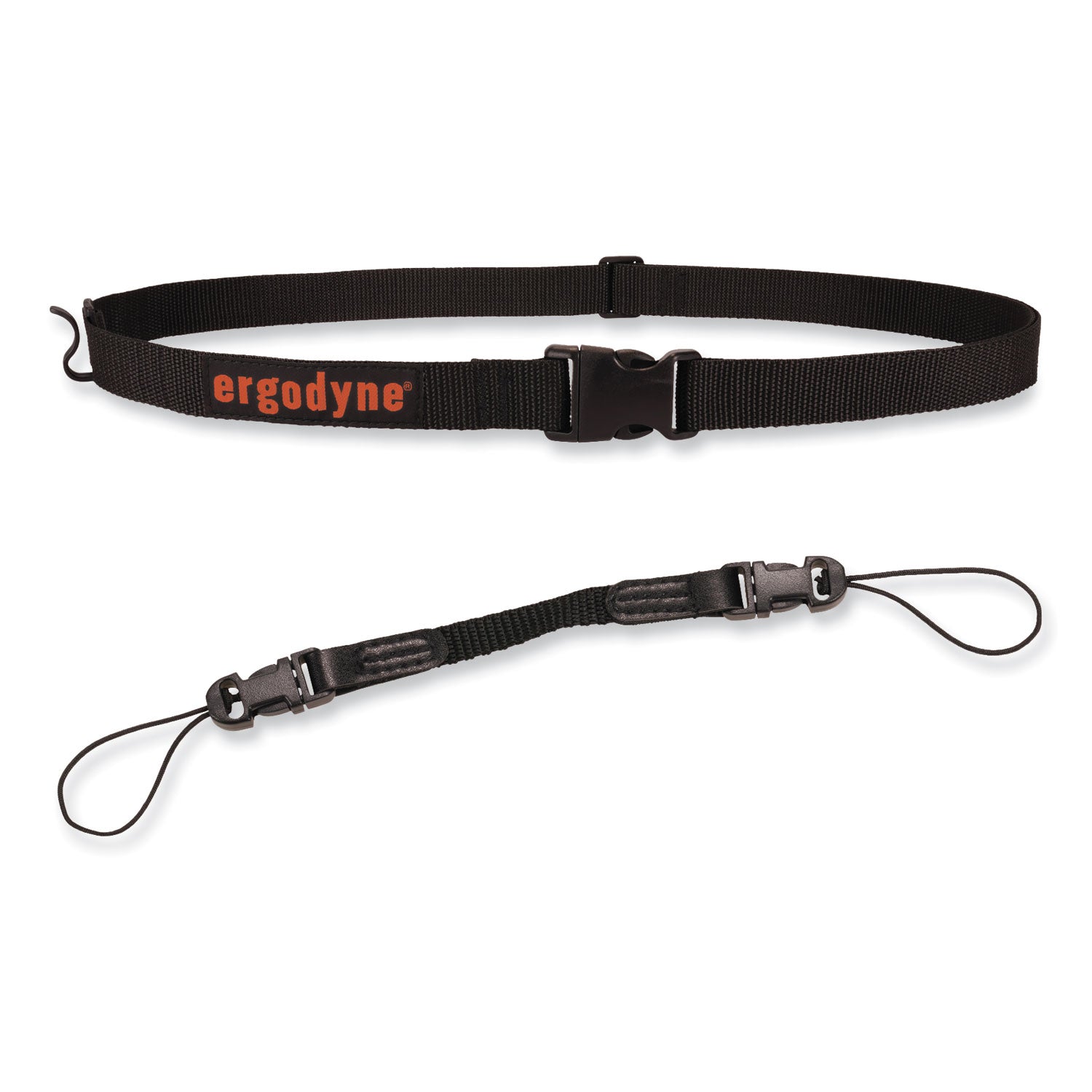 Ergodyne 3135 Barcode Scanner Belt + Hook, Adjustable, Large, Buckle Attachment, Black Polyester, 1 Each