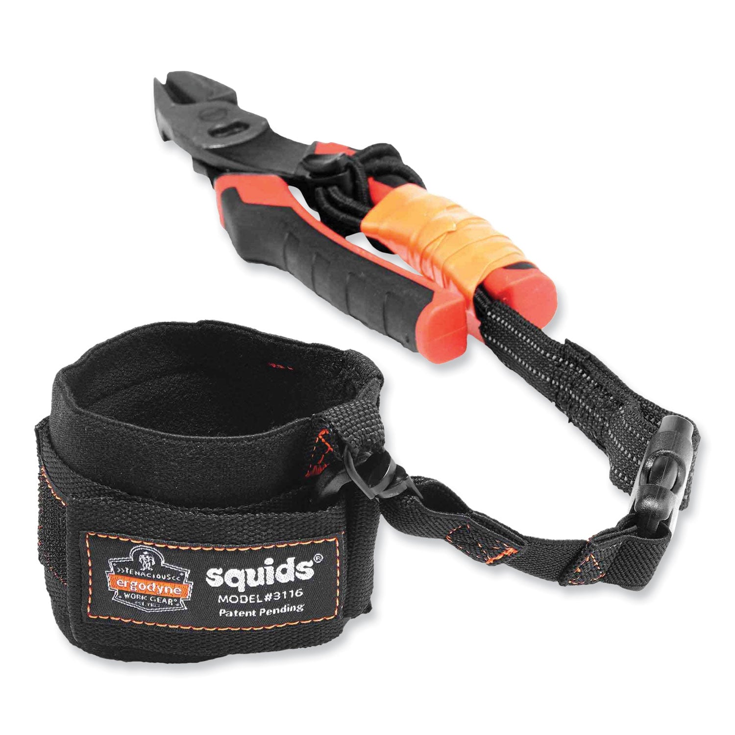 3 lb Load Capacity - Buckle Attachment - 10" Height x 1" Width x 4" Length - Black - Elastic - 6 / Carton