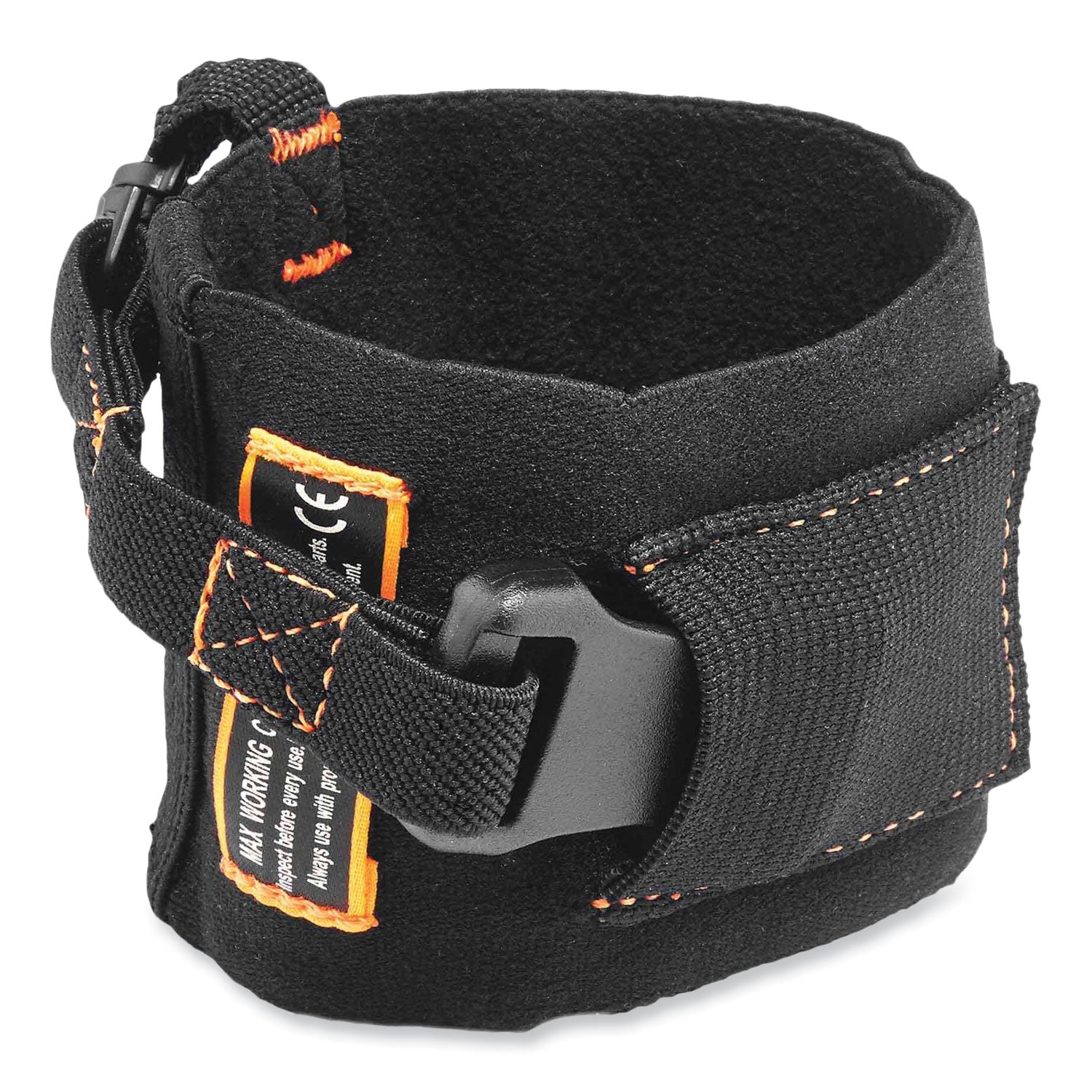 3 lb Load Capacity - Buckle Attachment - 10" Height x 1" Width x 4" Length - Black - Elastic - 6 / Carton
