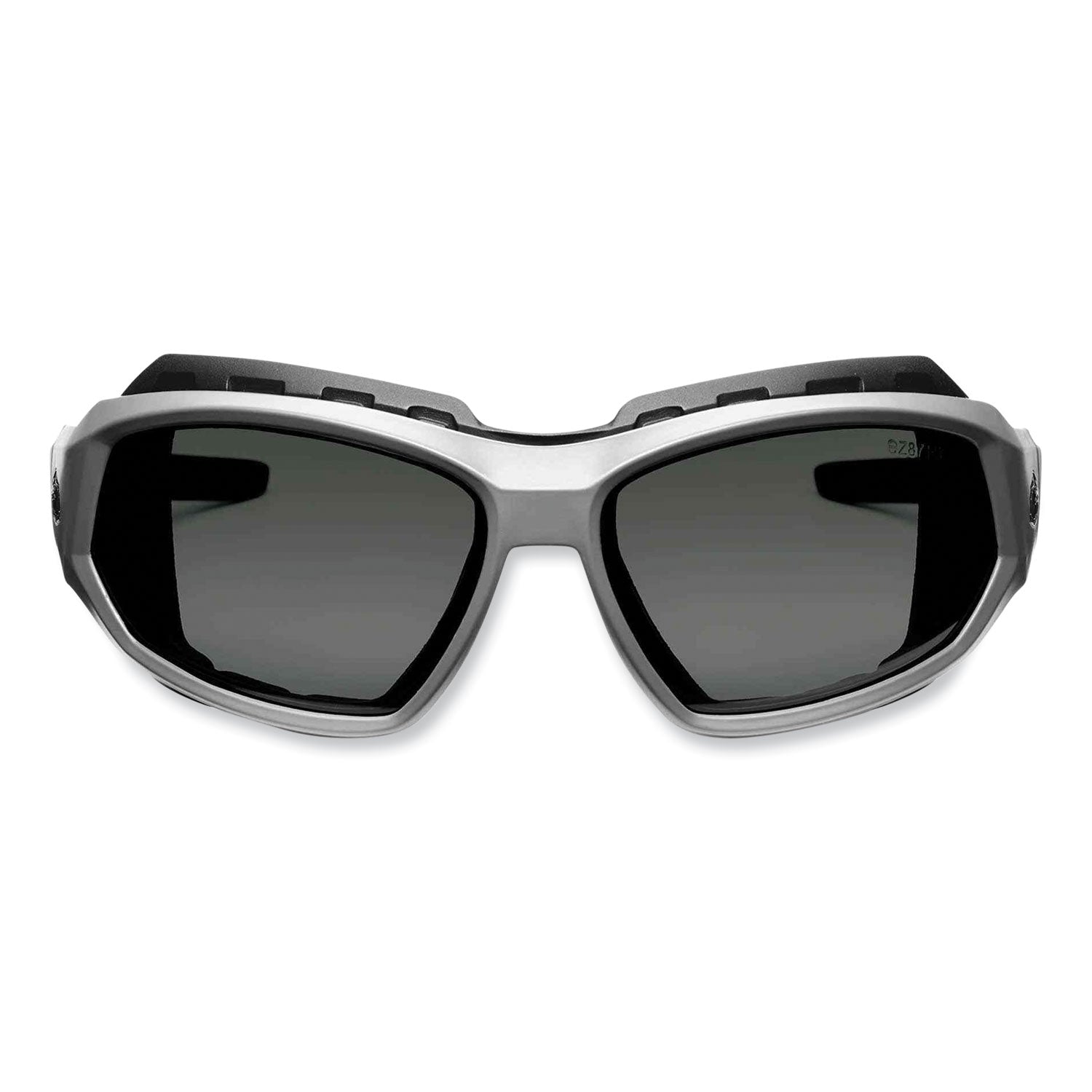 Ergodyne Loki AF Clear Safety Glasses - Matte Gray Frame/Smoke Lens