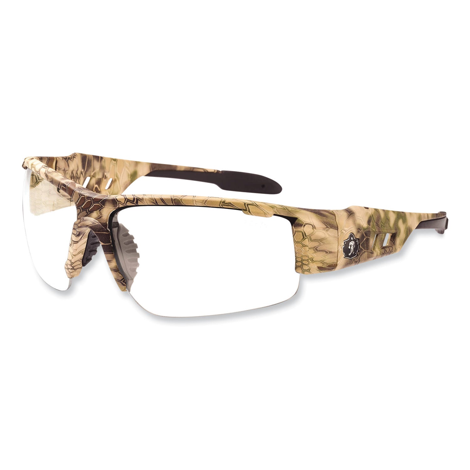Ergodyne Dagr AF Clear Safety Glasses, Kryptek Highlander Frame, Anti-Fog, Scratch Resistant, Impact Resistant, Shatter Resistant, Comfortable, 1 Each