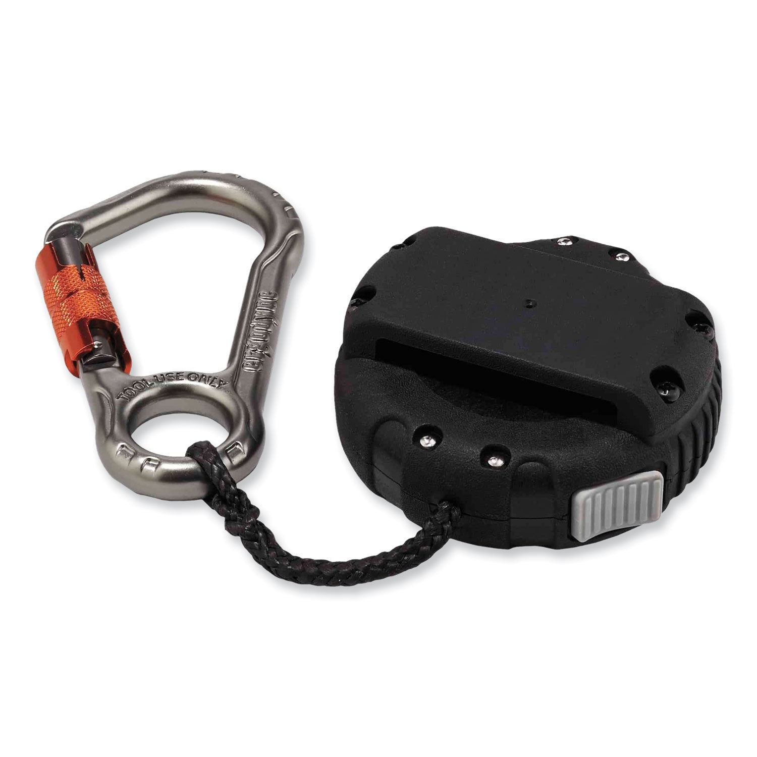 Adjustable - 5 lb Load Capacity - Standard - Carabiner Attachment - 1" Height x 9.3" Width x 48" Length - Black - Aluminum, ABS Plastic - 1 Each