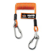 5 lb Load Capacity - Standard - Carabiner Attachment - 11" Height x 2" Width x 48" Length - Orange - Stainless Steel, Polyurethane - 6 / Carton