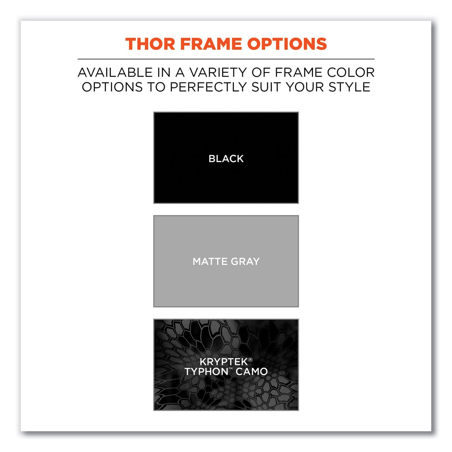 Ergodyne THOR Polarized Smoke Lens Kryptek Typhon Safety Glasses
