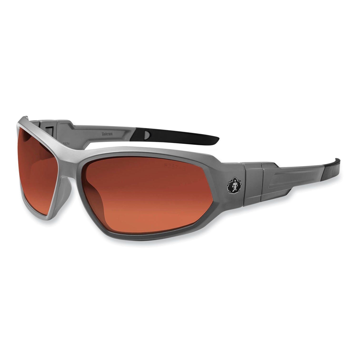 Ergodyne Loki PZ Copper Safety Glasses - Matte Gray Frame/Copper Lens