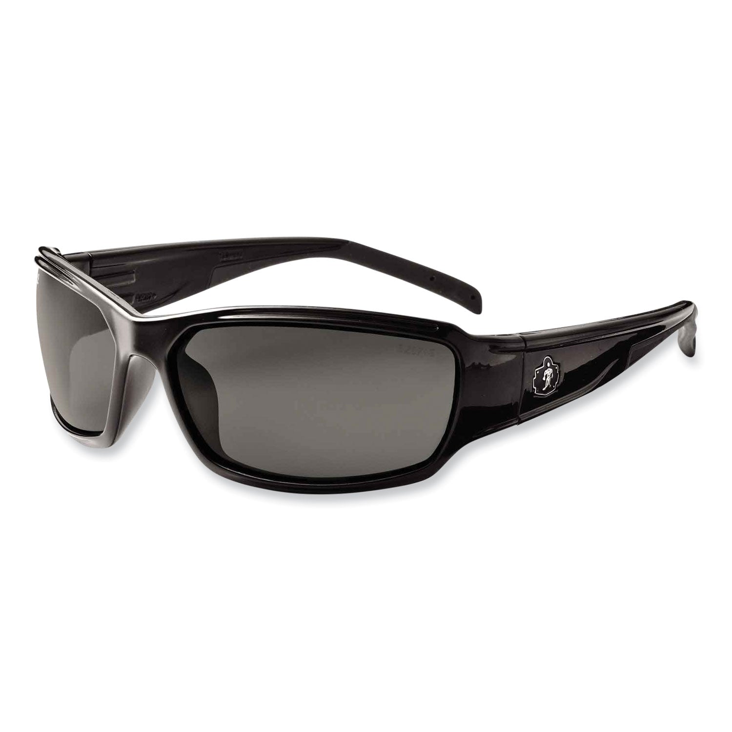 Ergodyne THOR Anti-Fog Smoke Lens Safety Glasses, Black, Black