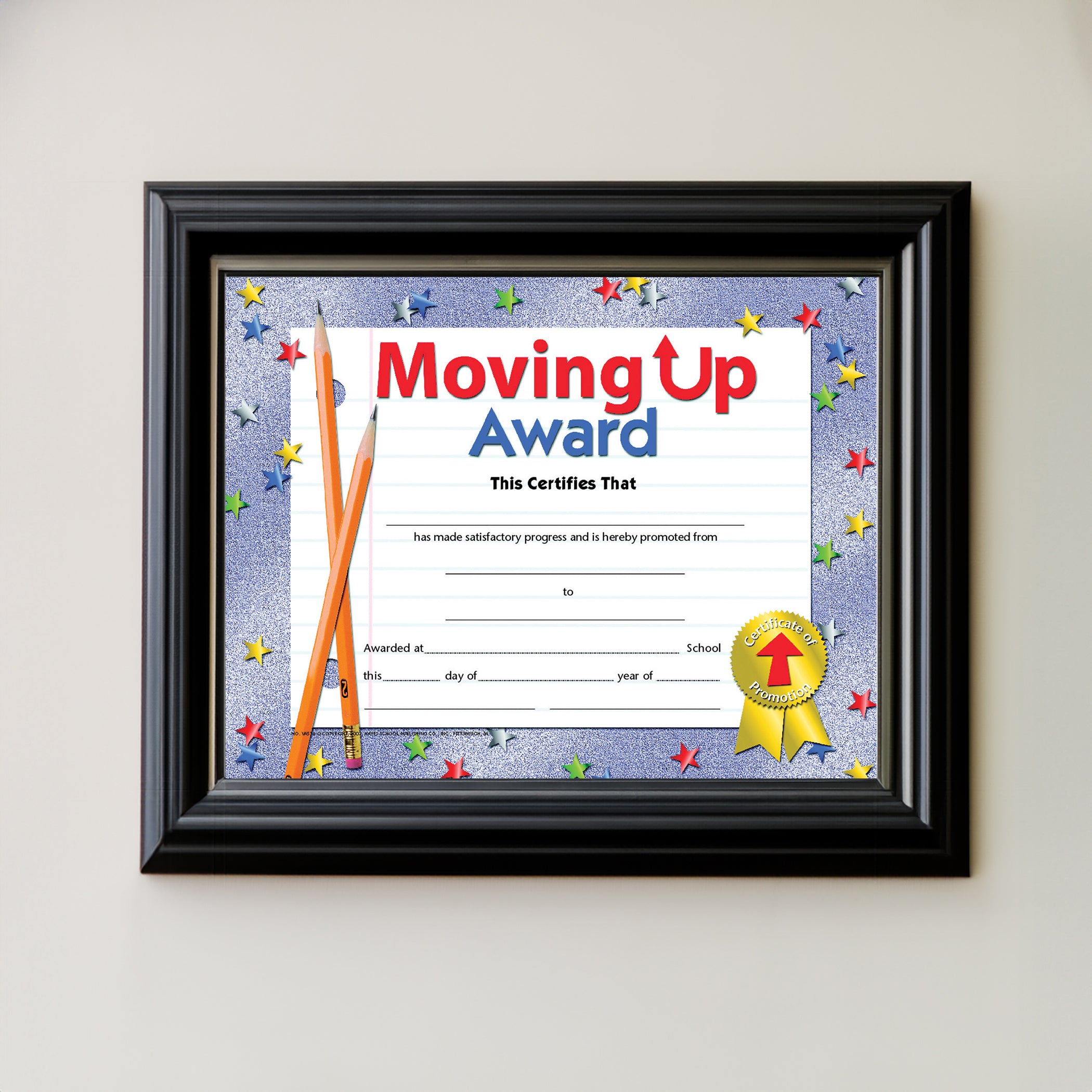 Moving Up Award Certificate, 8.5" x 11", Pack of 30