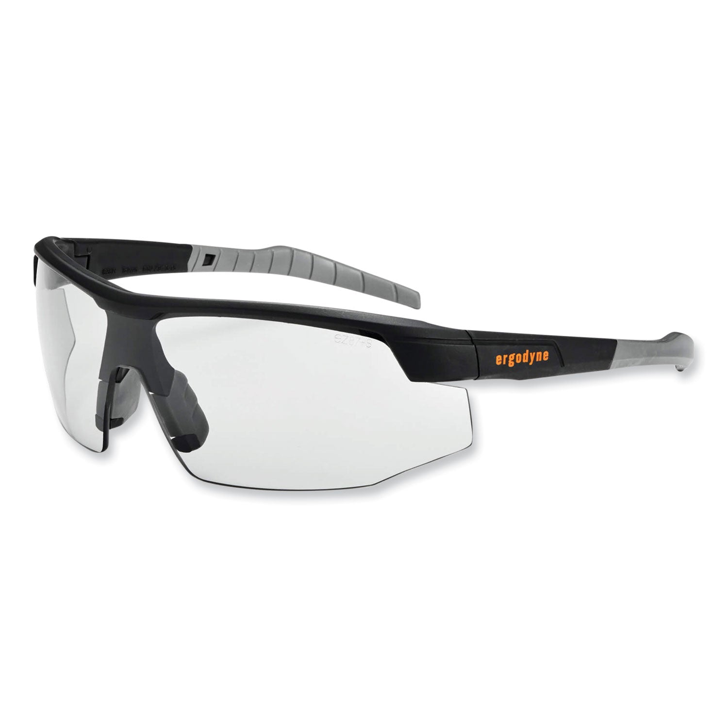 Ergodyne SKOLL In/Outdoor Lens Matte Safety Glasses, Matte Black, Black