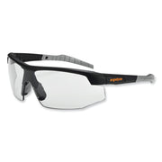 Ergodyne SKOLL In/Outdoor Lens Matte Safety Glasses, Matte Black, Black