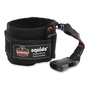 3 lb Load Capacity - Buckle Attachment - 10" Height x 1" Width x 4" Length - Black - Elastic - 6 / Carton