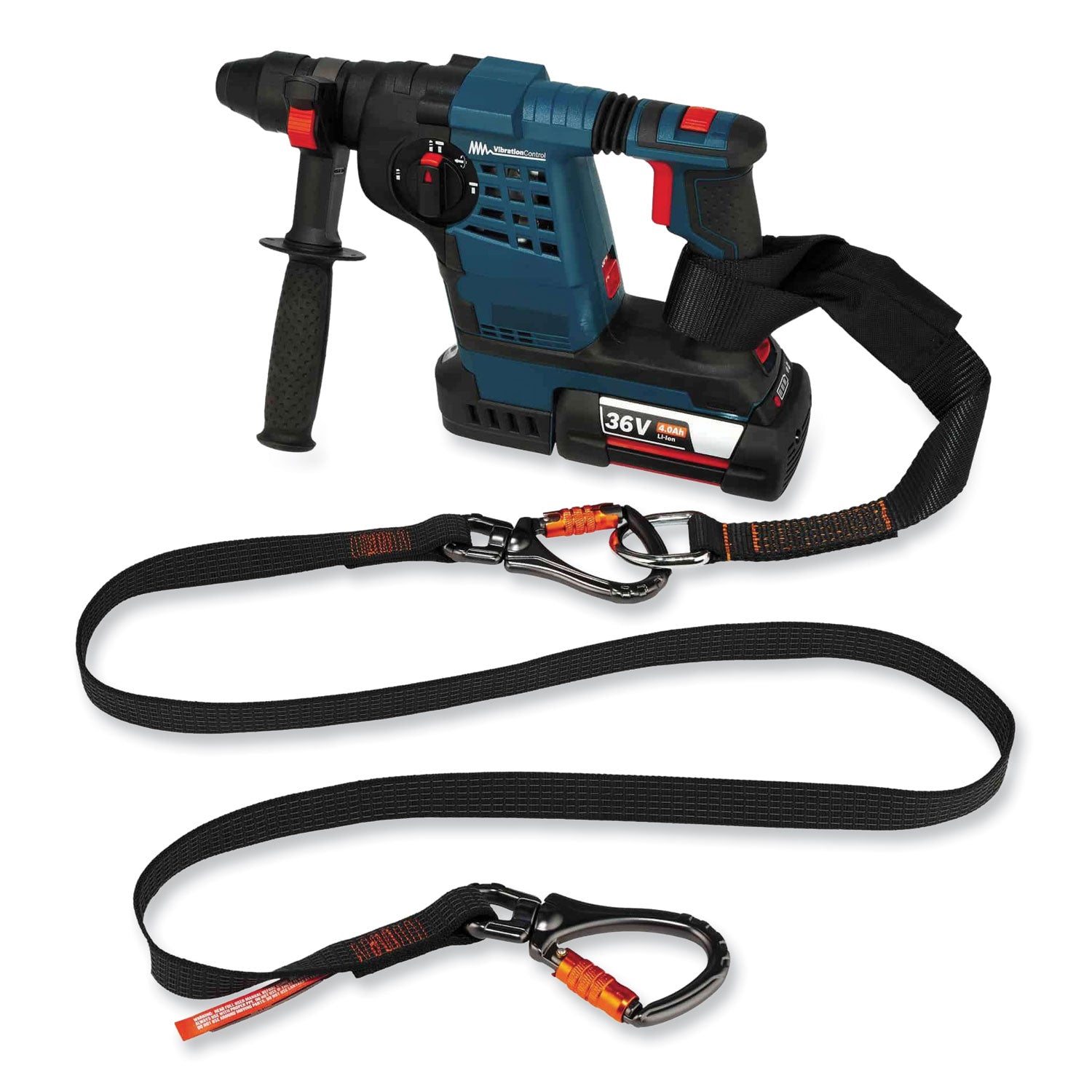 40 lb Load Capacity - Standard - Carabiner Attachment - 1" Height x 10.3" Width x 76" Length - Black - Nylon - 1 Each