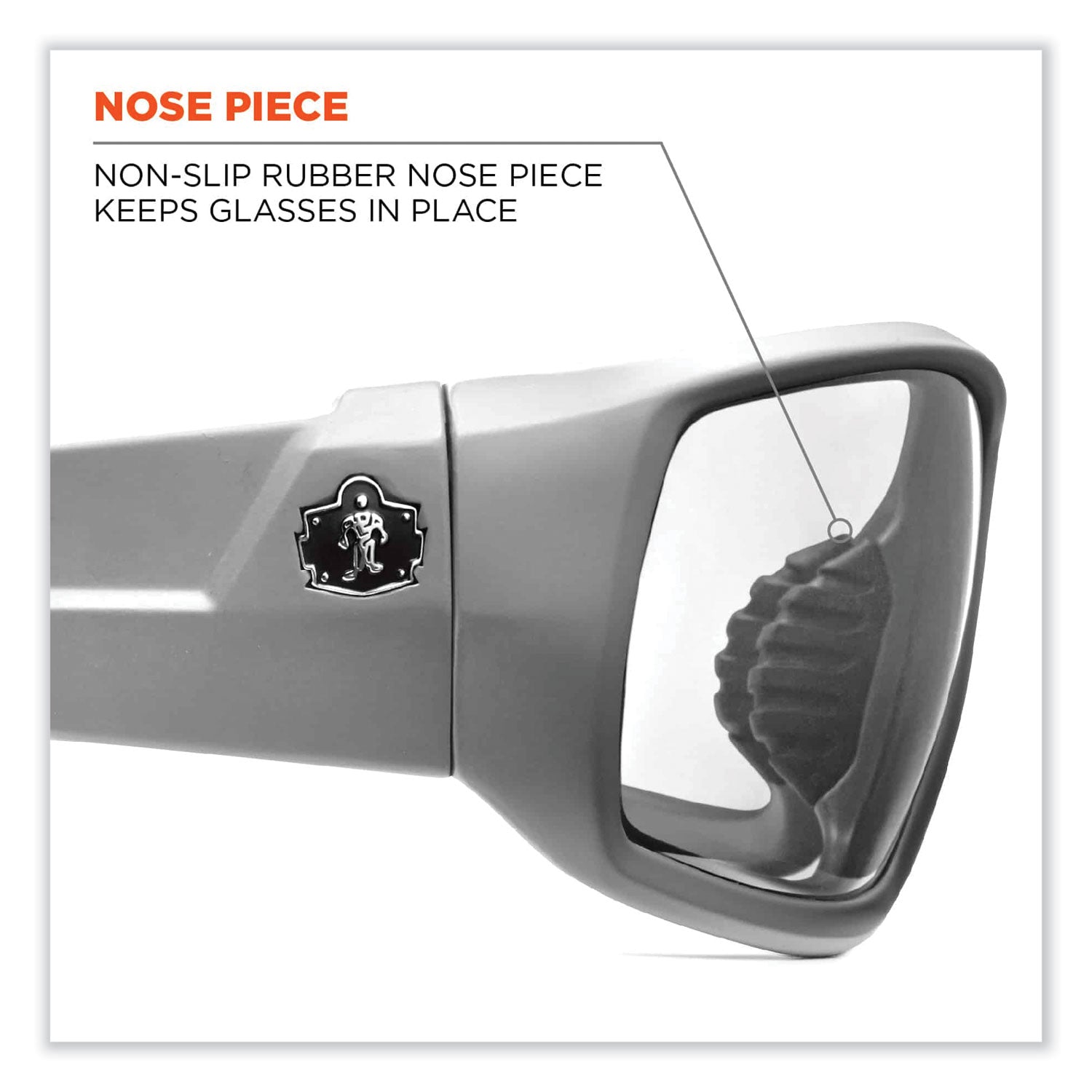 Ergodyne Skullerz ODIN In/Outdoor Lens Safety Glasses, Matte Gray Frame, Scratch & Impact Resistant, Anti-glare, Flexible, 1 Each