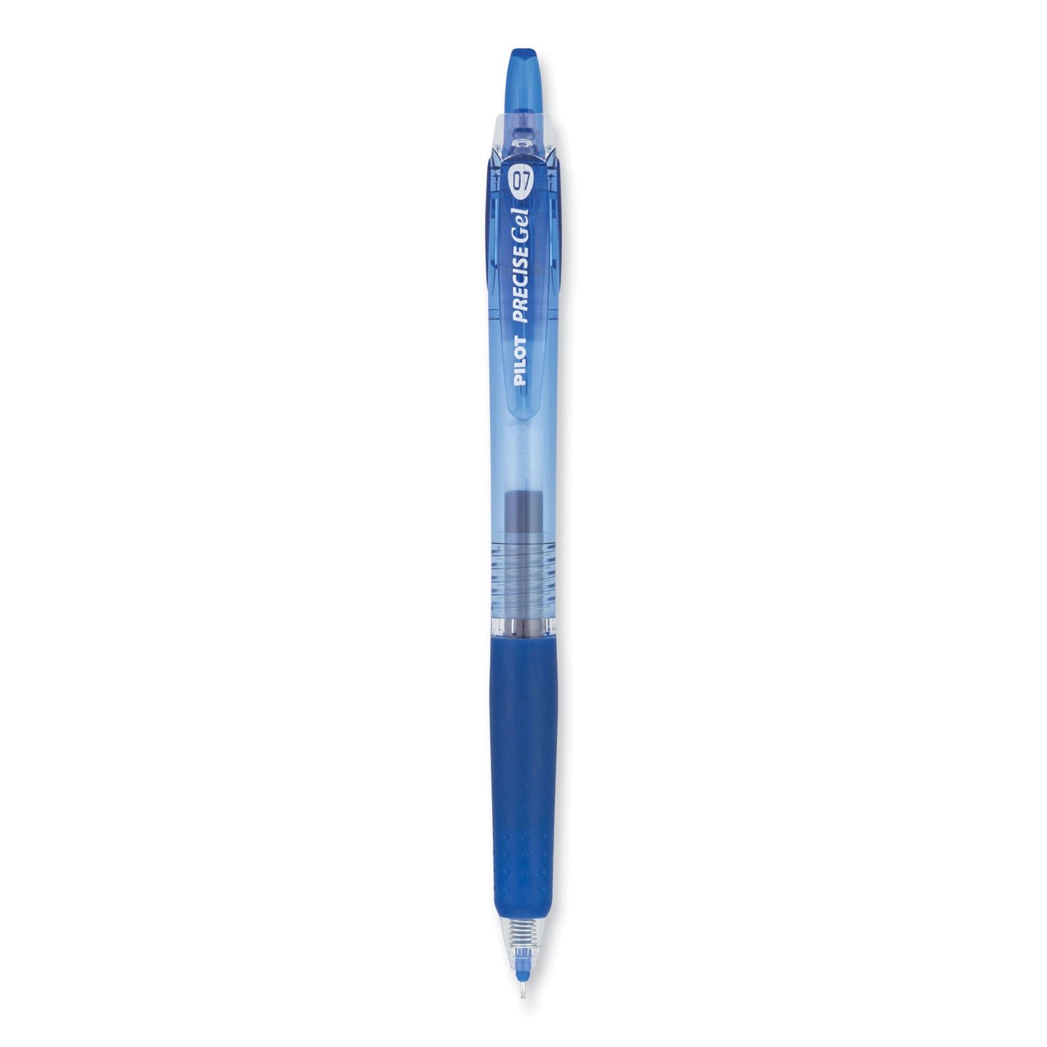 Pilot Precise Gel Fine Retractable BeGreen Pens - 0.7 mm Fine Needle Pen Point - Refillable - Retractable - Blue Ink - Gel-based - Translucent Barrel - 1 Dozen