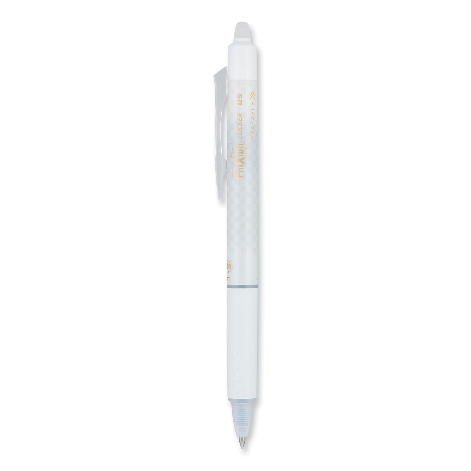 Pilot Erasable Gel Ink Pens - 0.5 mm Extra Fine Pen Point - Refillable - Retractable - Erasable - Black Ink - Gel-based - White Barrel - Document, Writing - 1 Dozen