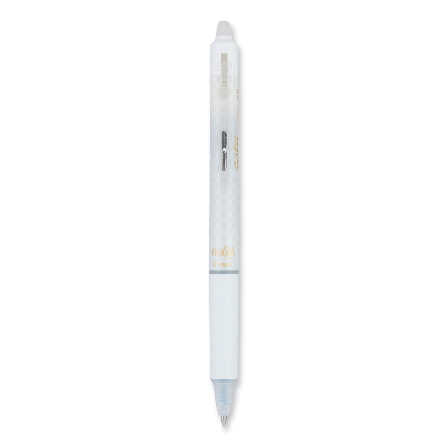 Pilot Erasable Gel Ink Pens - 0.5 mm Extra Fine Pen Point - Refillable - Retractable - Erasable - Black Ink - Gel-based - White Barrel - Document, Writing - 1 Dozen