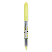 Pilot Spotliter Supreme Highlighters - Chisel Marker Point - Fluorescent Yellow Ink - White Barrel - 1 Dozen