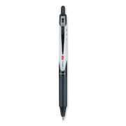 VBall RT Retractable Rolling Ball Pens - 0.5 mm Extra Fine Pen Point - Refillable - Retractable - Black Ink - Black Barrel - 12 / Box