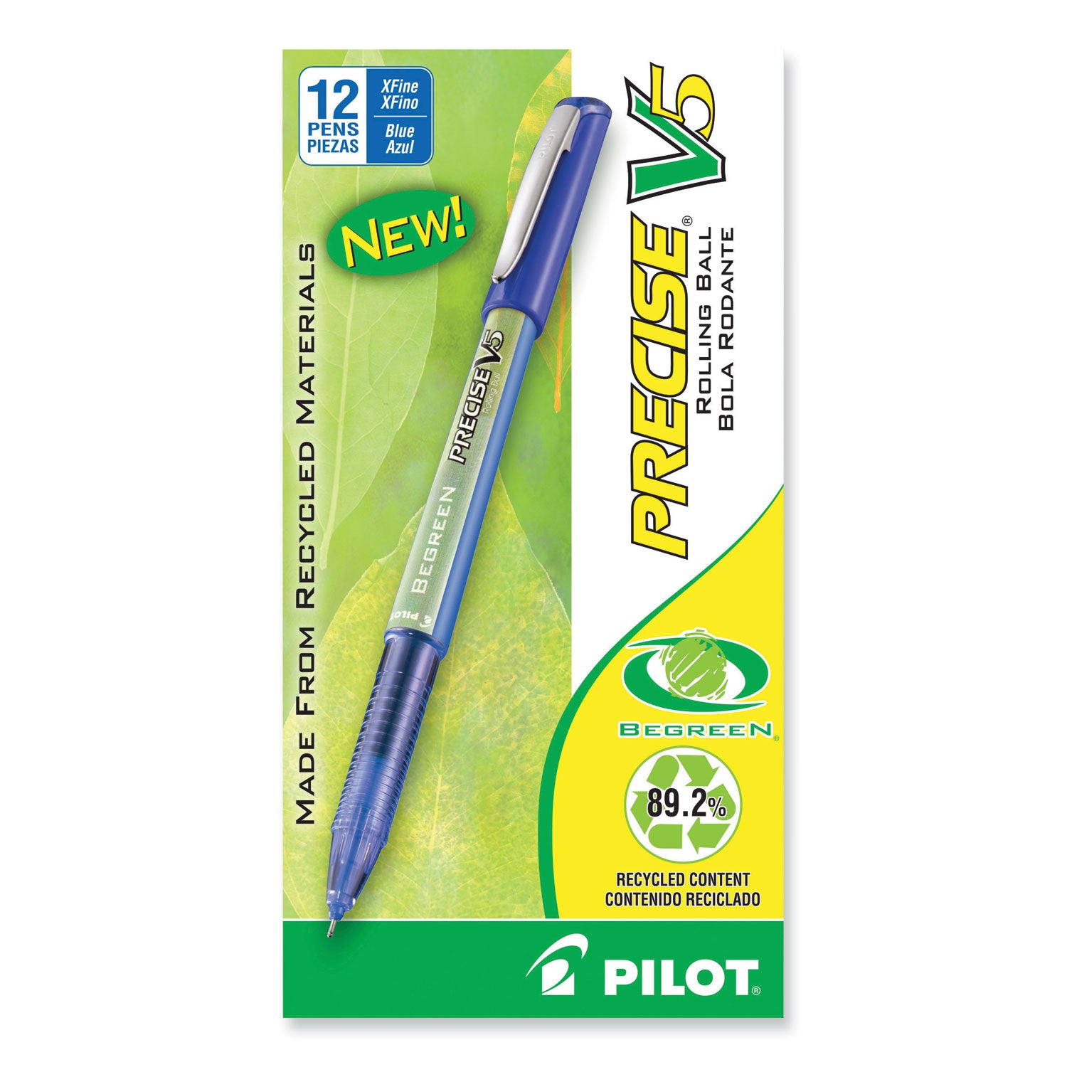 Pilot Extra-Fine Rolling Ball Pens - 0.5 mm Extra Fine Needle Pen Point - Refillable - Blue Ink - Writing - 1 Dozen