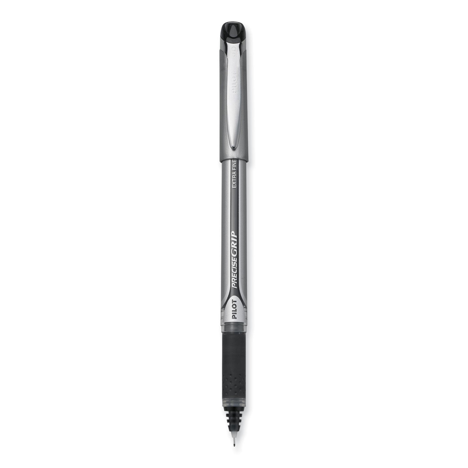 Pilot Extra-Fine Capped Rolling Ball Pens - 0.5 mm Extra Fine Pen Point - Black Ink - Black Barrel - 1 Dozen