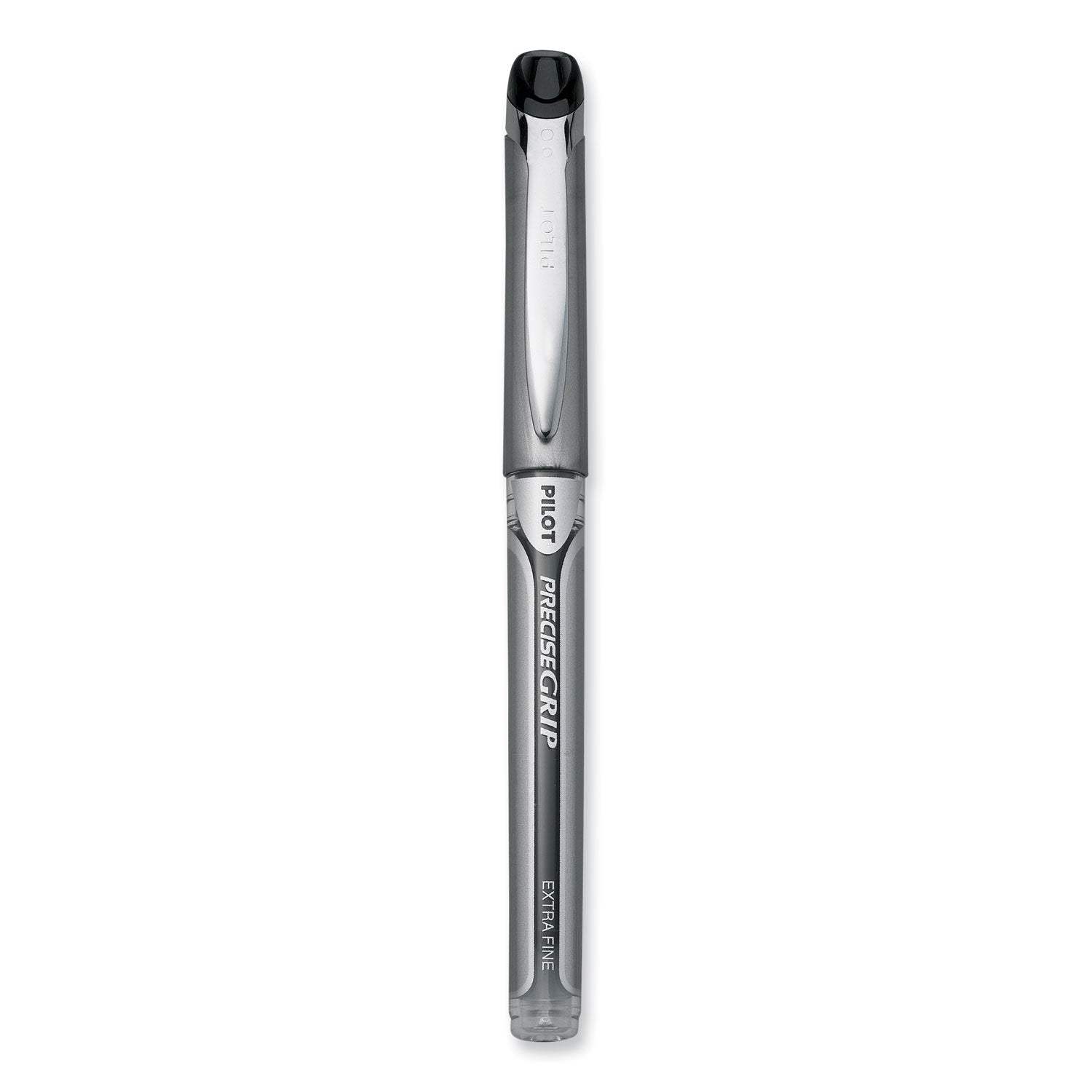 Pilot Extra-Fine Capped Rolling Ball Pens - 0.5 mm Extra Fine Pen Point - Black Ink - Black Barrel - 1 Dozen