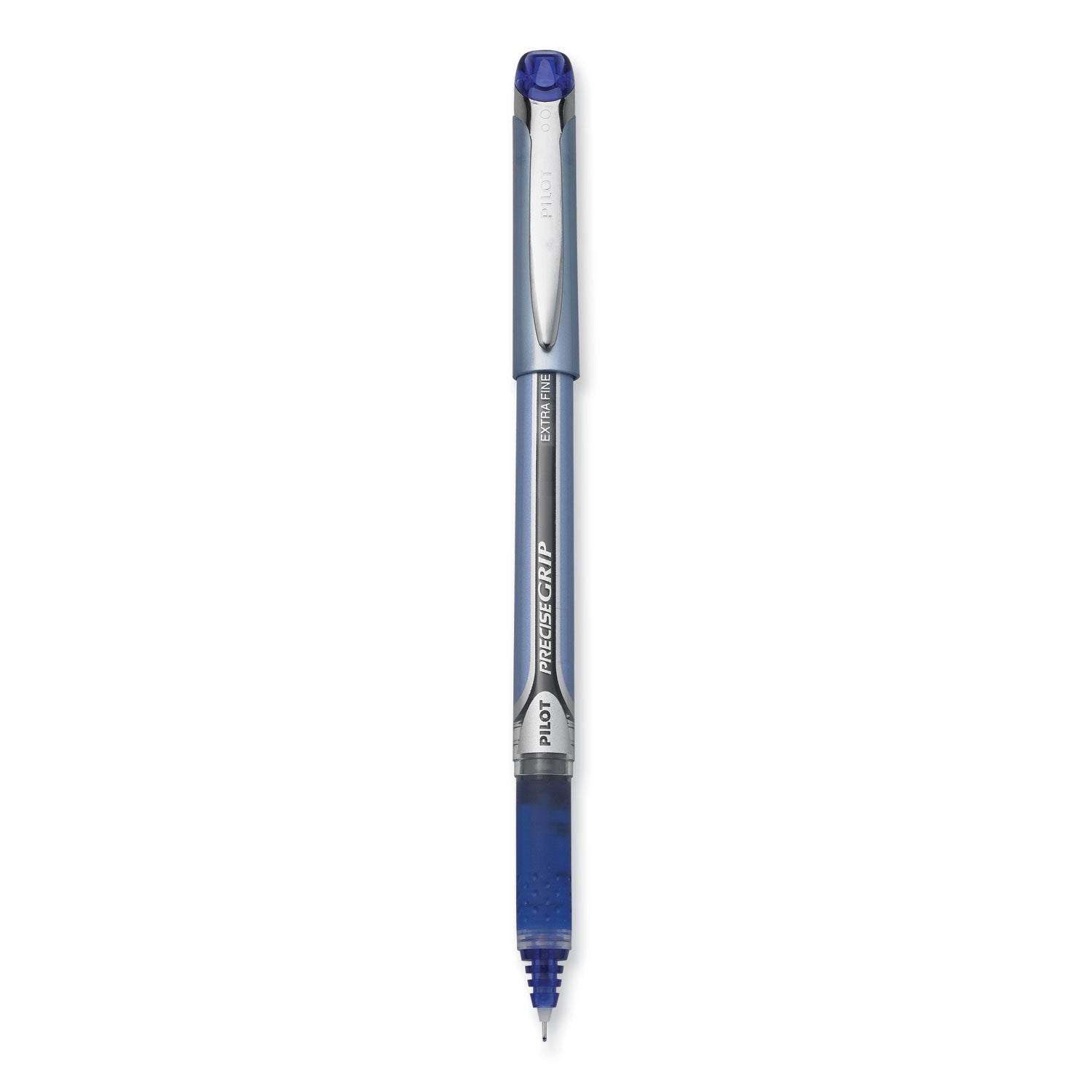 Pilot Extra-Fine Capped Rolling Ball Pens - 0.5 mm Extra Fine Pen Point - Blue Ink - Blue Barrel - 1 Dozen