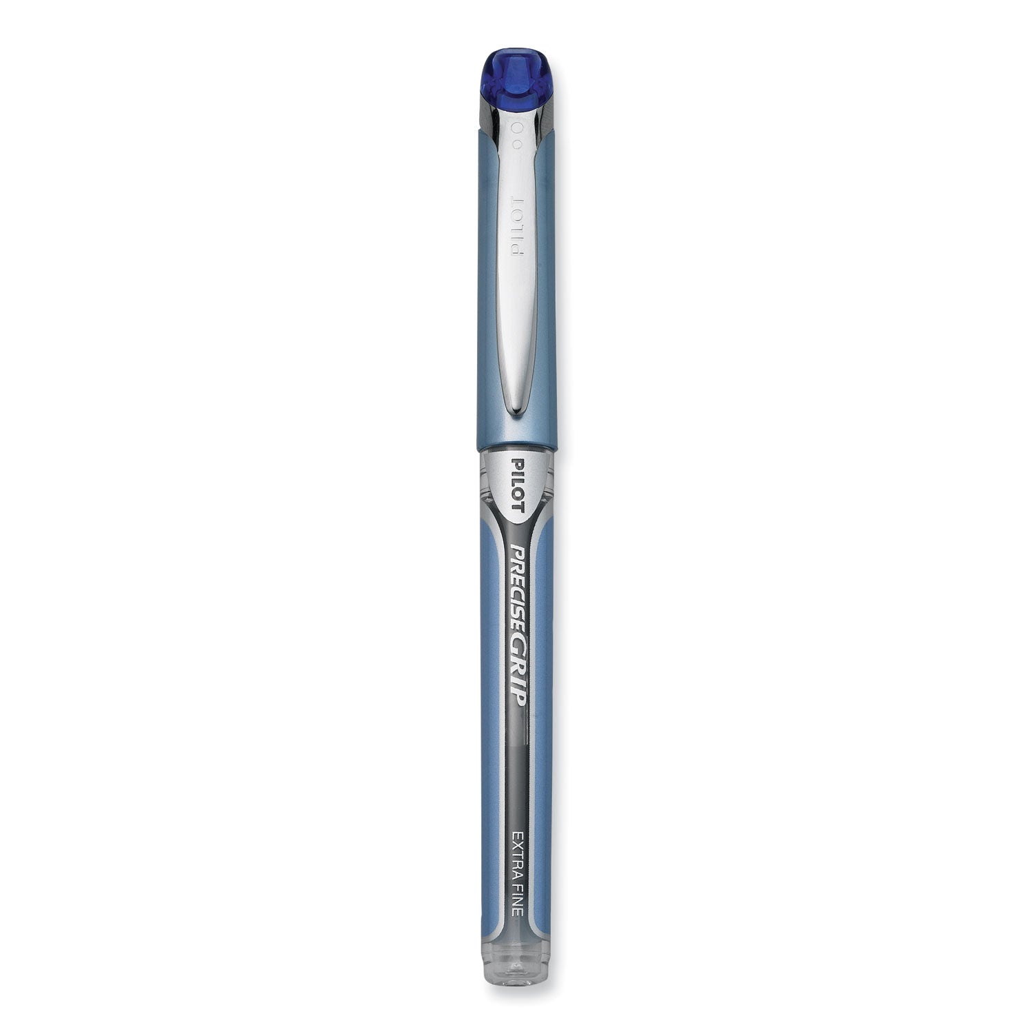 Pilot Extra-Fine Capped Rolling Ball Pens - 0.5 mm Extra Fine Pen Point - Blue Ink - Blue Barrel - 1 Dozen