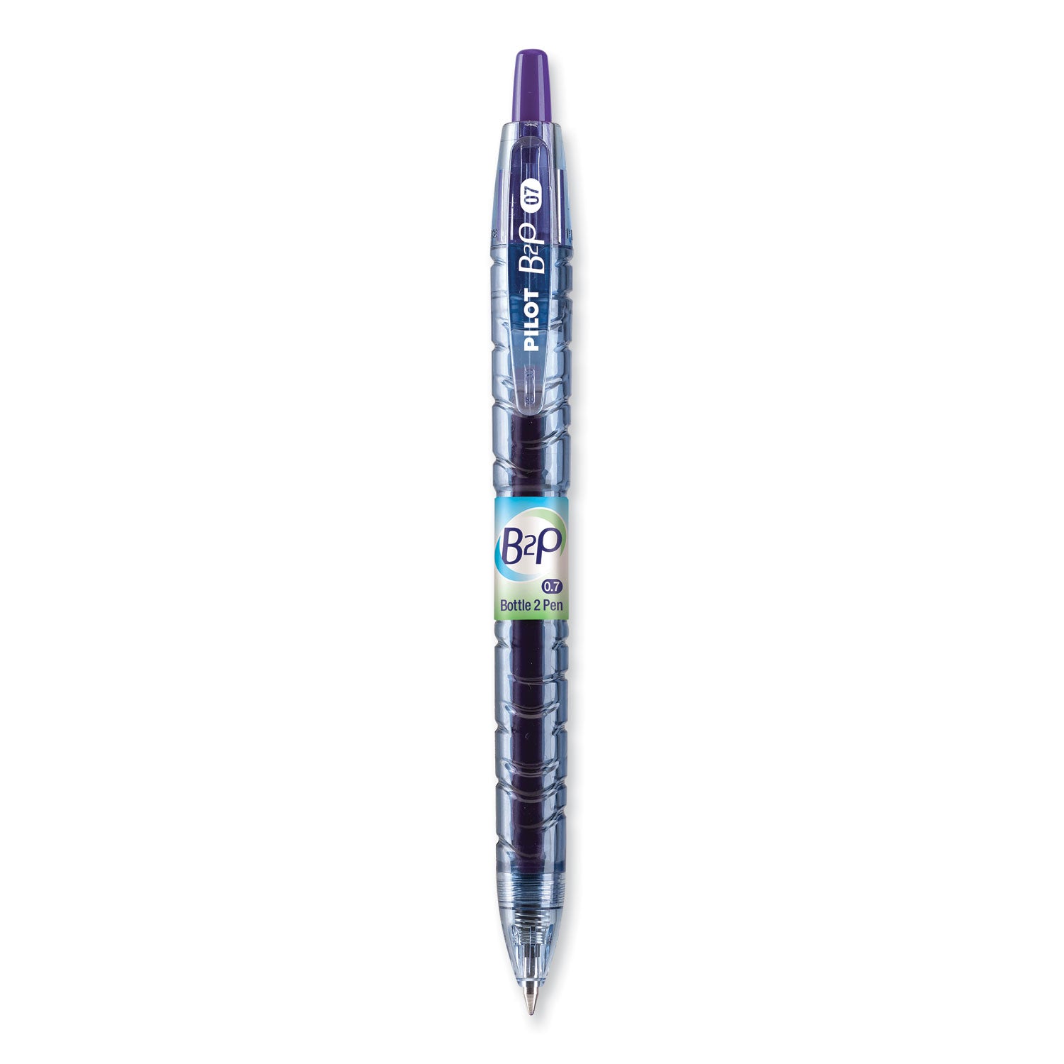Pilot Fine Point Gel Pens - Fine, 0.7 mm Pen Point - Refillable - Retractable - Purple Ink - Gel-based - 1 Dozen