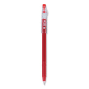 Pilot FriXion Ball Clicker Erasable Gel Ink Pens, Fine Point, Red Ink, 1 Dozen