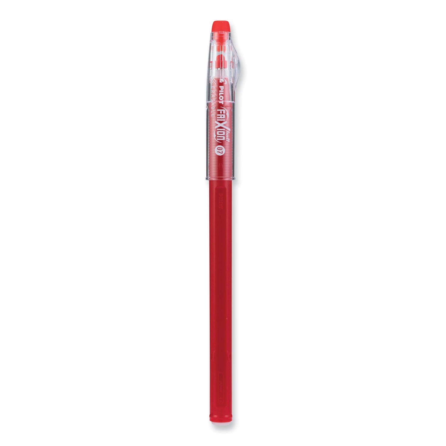 Pilot FriXion Ball Clicker Erasable Gel Ink Pens, Fine Point, Red Ink, 1 Dozen