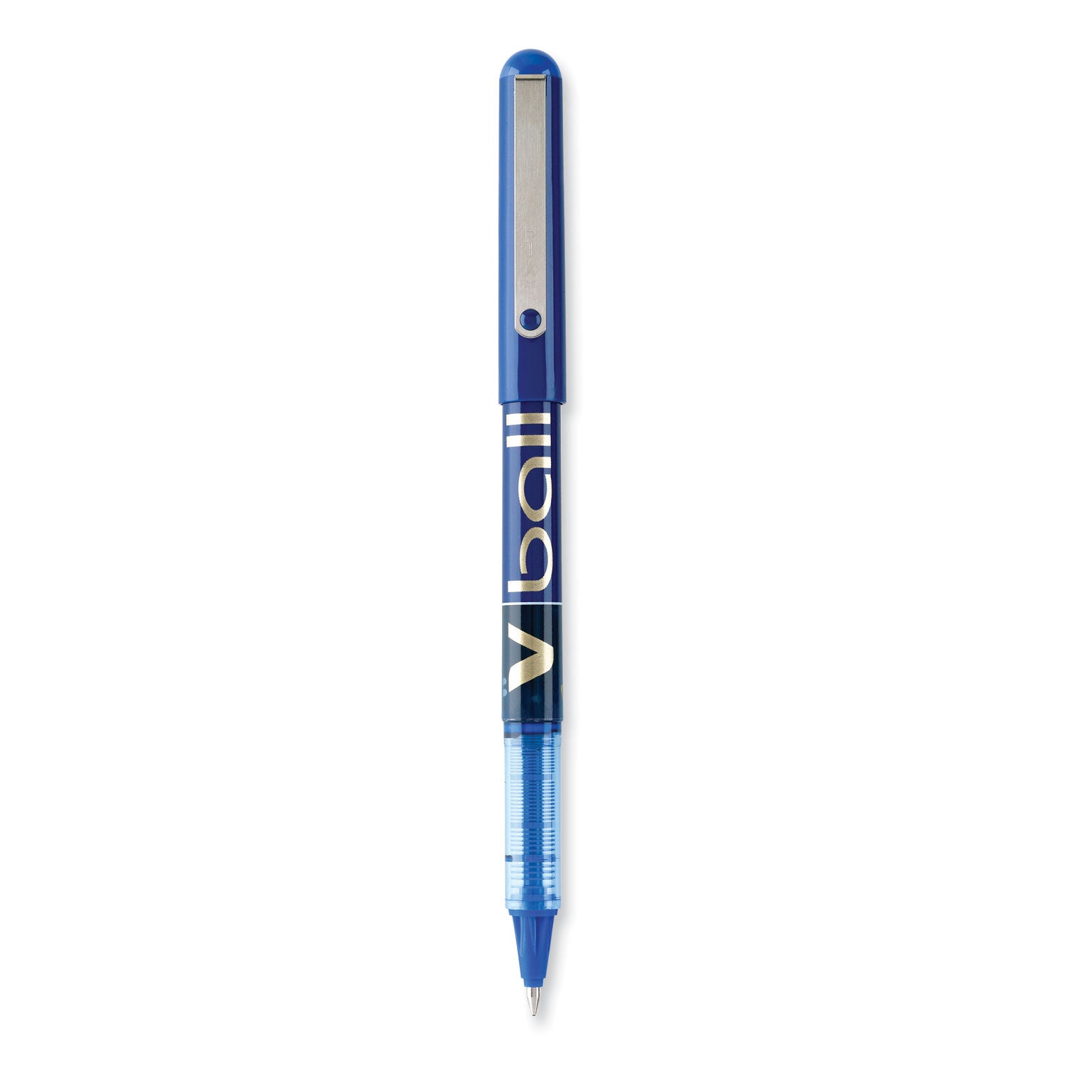 Pilot Vball Liquid Ink Pens - 0.7 mm Fine Pen Point - Blue Ink - Blue Barrel - 1 Dozen