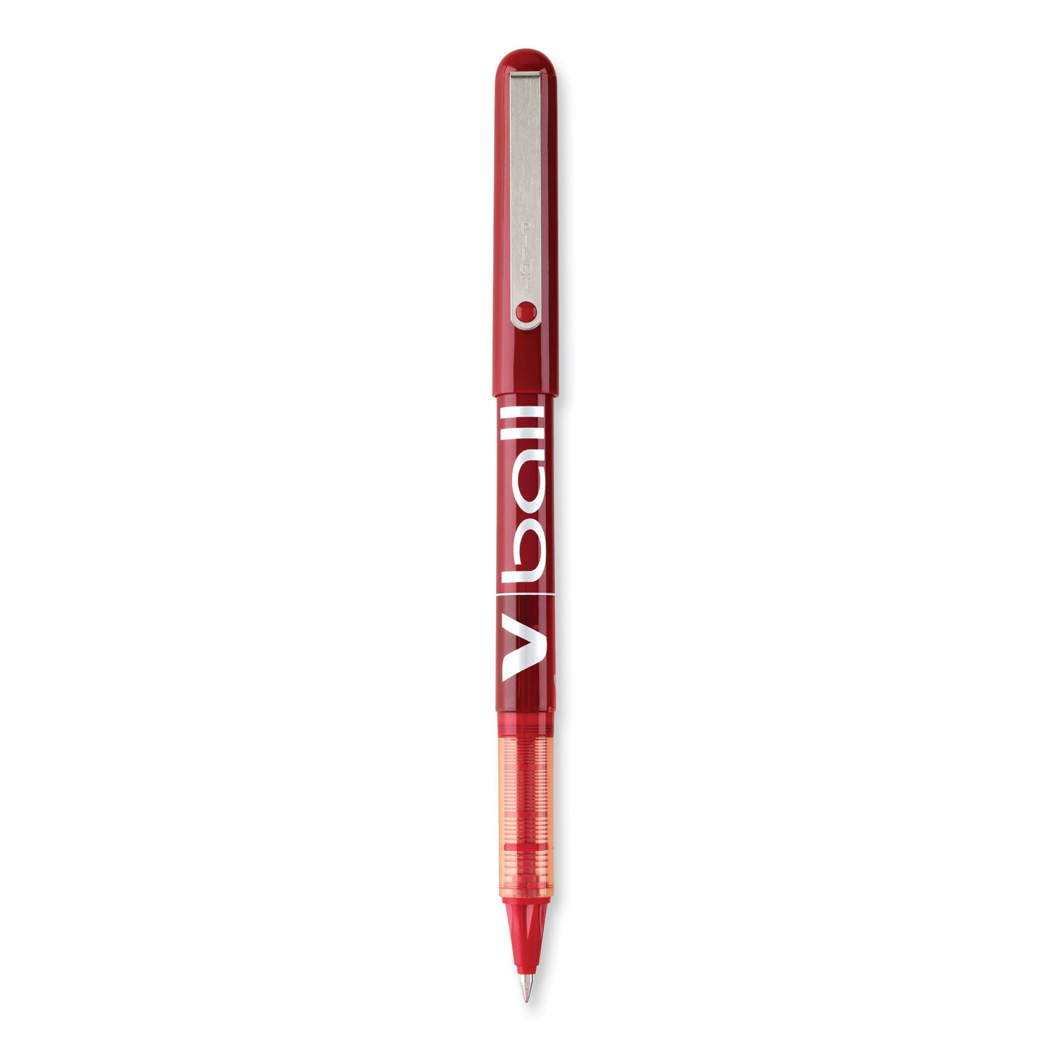 Pilot Vball Liquid Ink Pens - 0.5 mm Fine Pen Point - Red Ink - Red Barrel - 1 Dozen