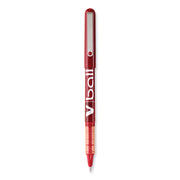 Pilot Vball Liquid Ink Pens - 0.5 mm Fine Pen Point - Red Ink - Red Barrel - 1 Dozen