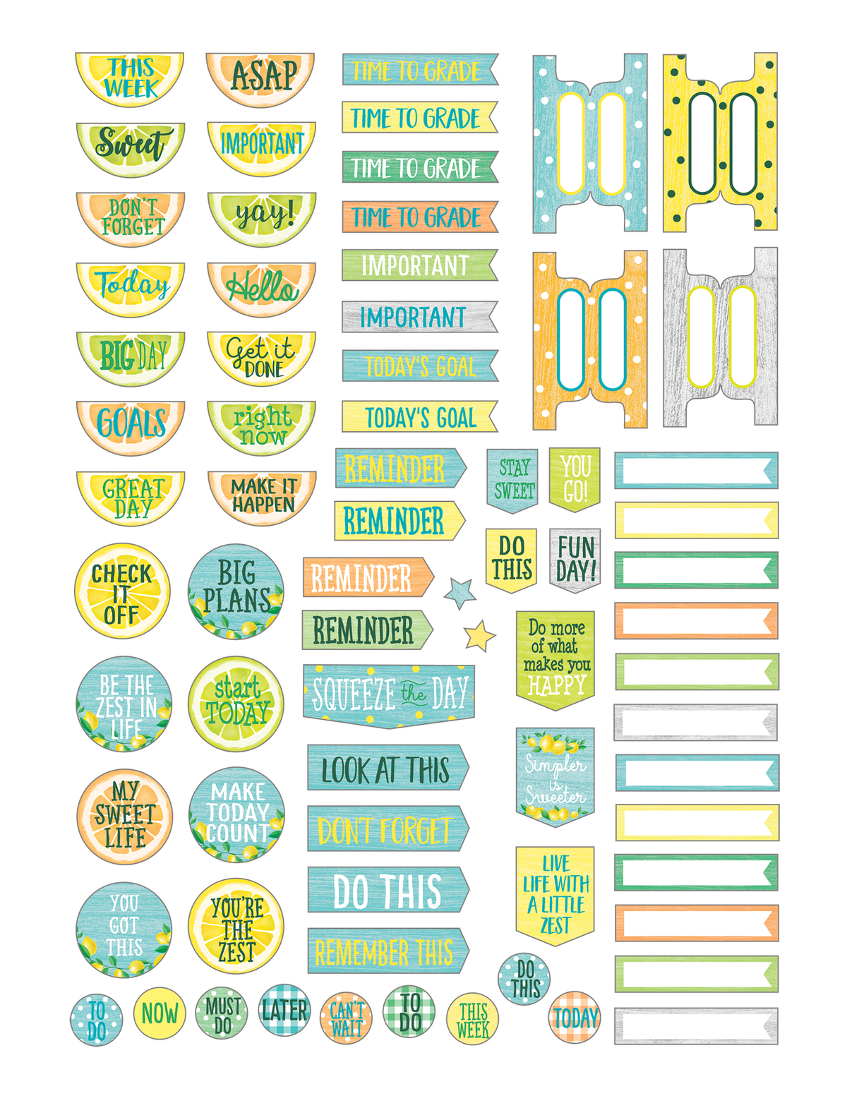 Lemon Zest Lesson Planner