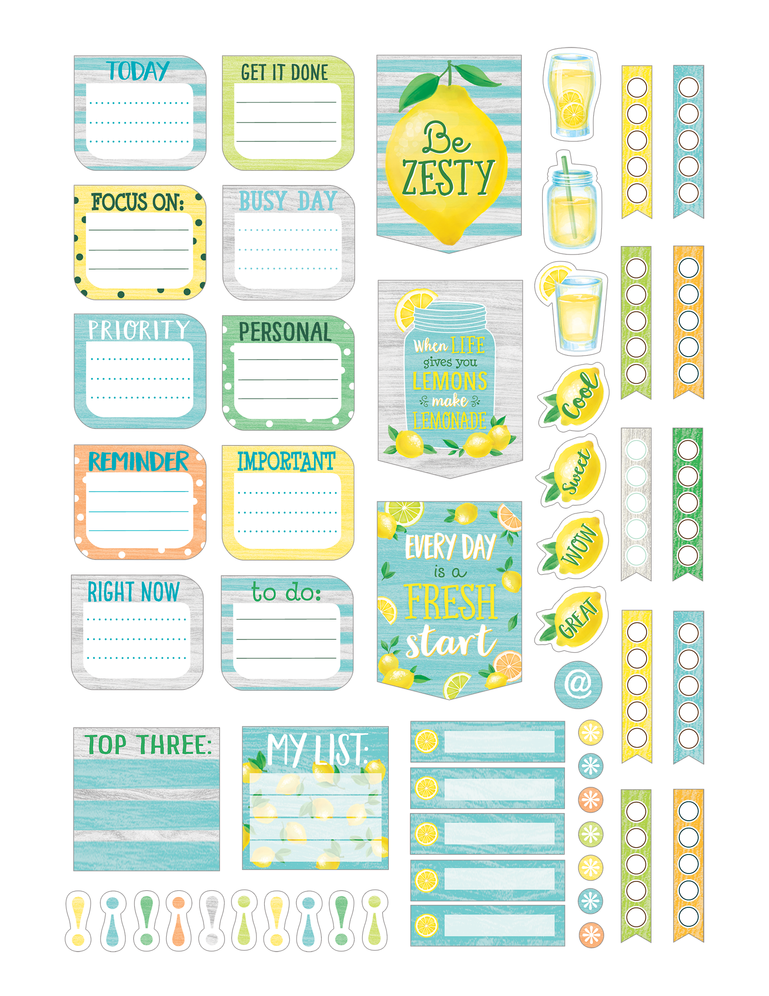 Lemon Zest Lesson Planner