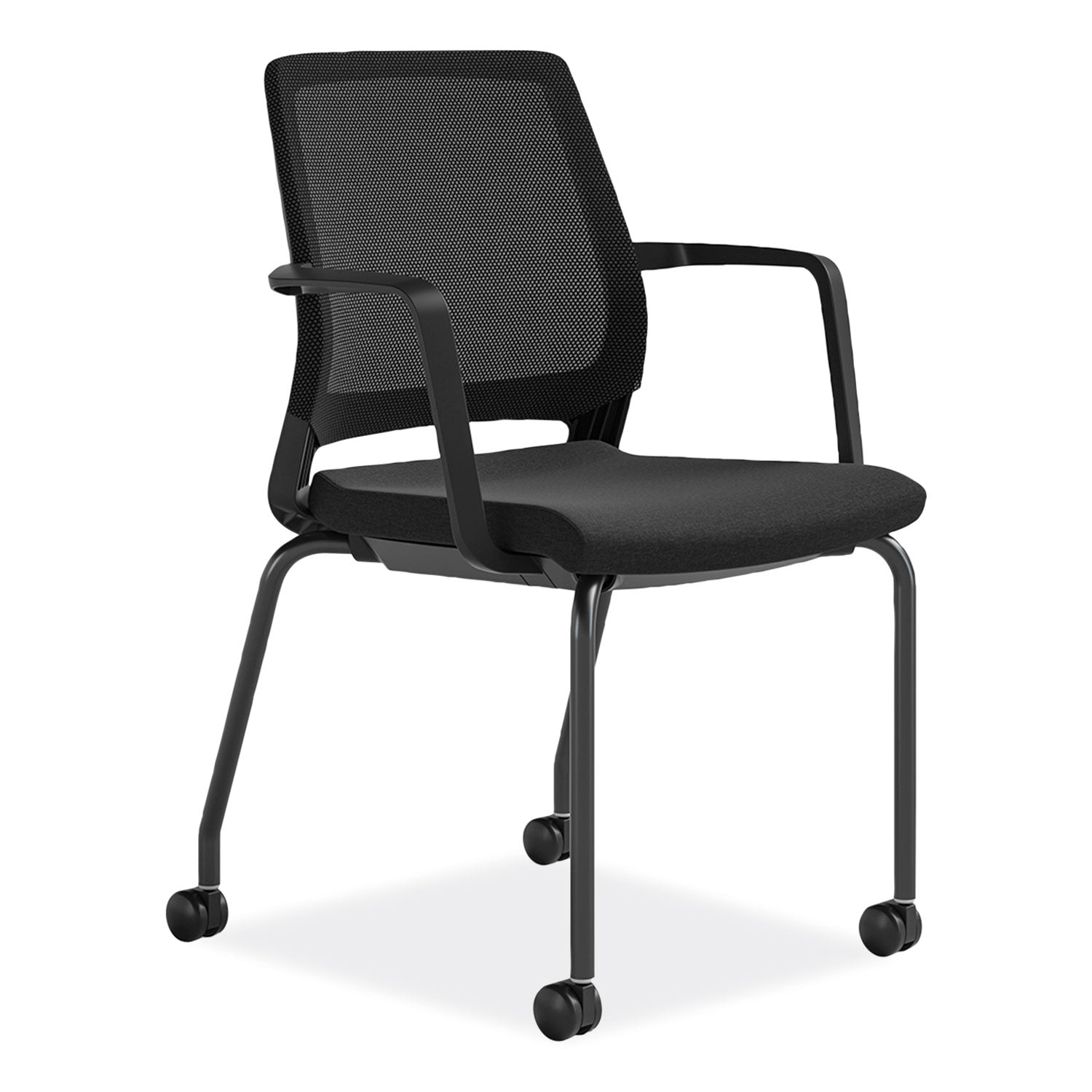 16" Height x 18" Width Chair Back, 18" Height x 18" Width x 18" Depth Chair Seat, 33.5" Height x 23.5" Width x 23.5" Depth Chair - Finish: Black - 1 Carton