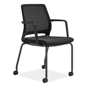 16" Height x 18" Width Chair Back, 18" Height x 18" Width x 18" Depth Chair Seat, 33.5" Height x 23.5" Width x 23.5" Depth Chair - Finish: Black - 1 Carton