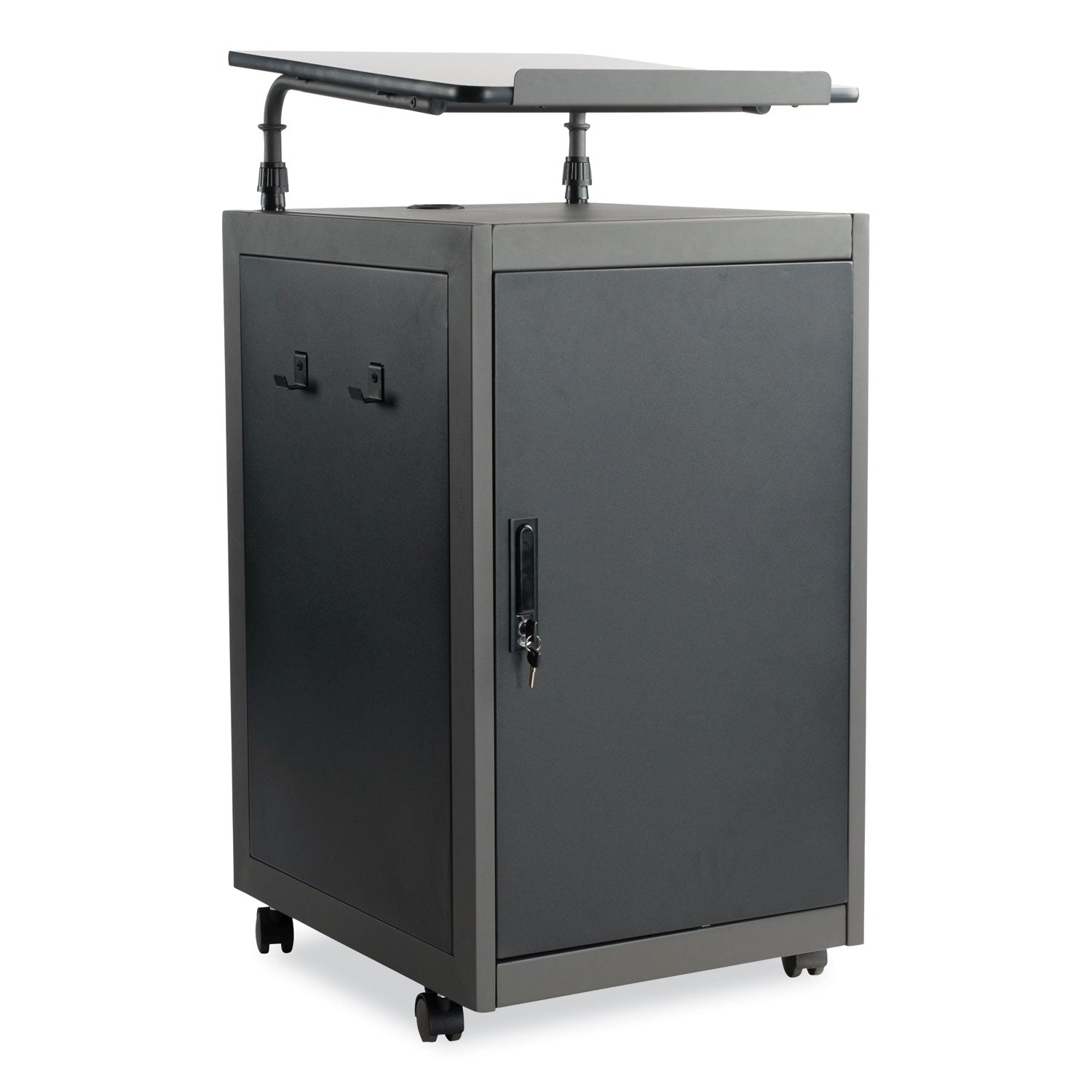 Oklahoma Sound® Teacher's WorkPod Lectern, Surface Color: Charcoal Slate