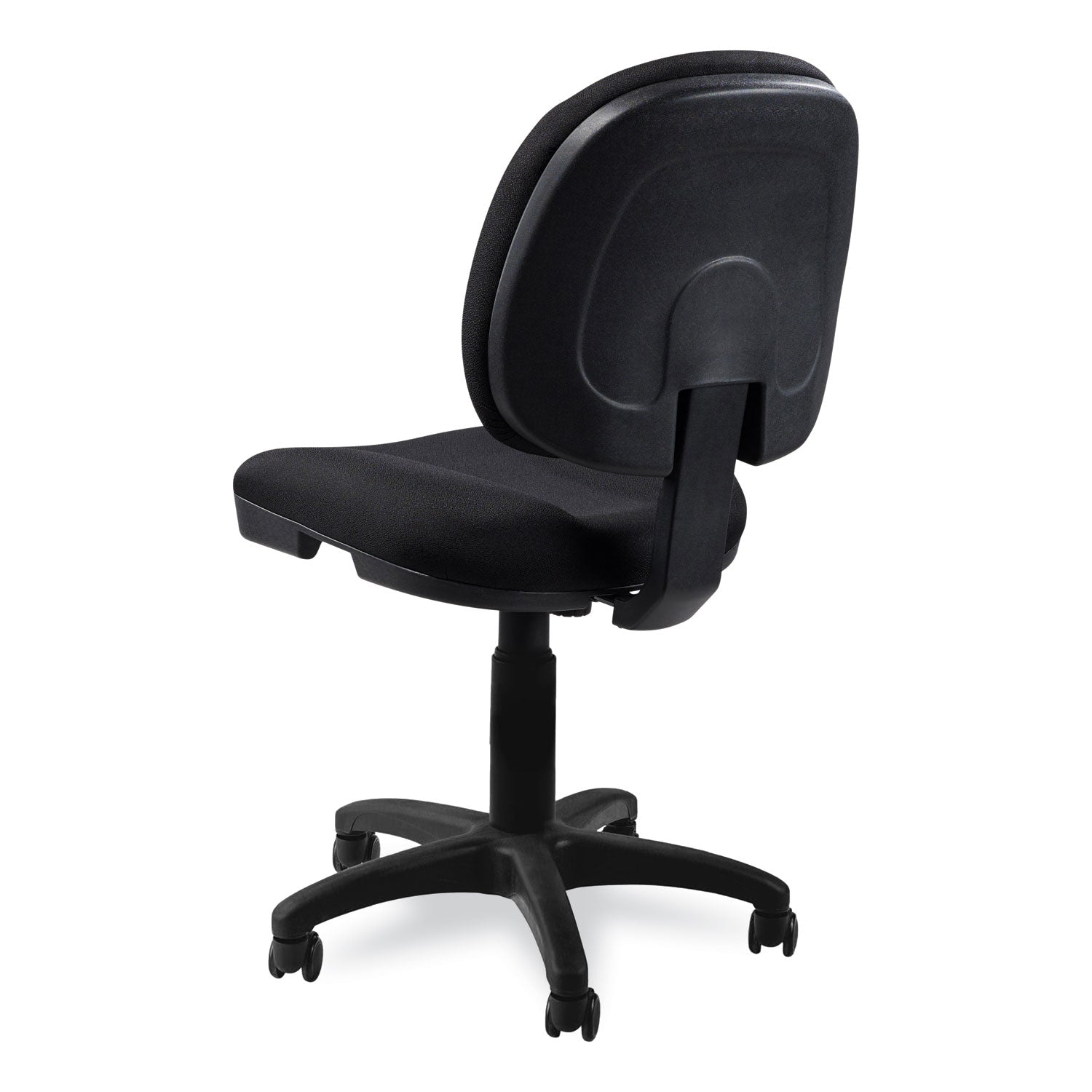 NPS® Comfort Task Chair, 18"-22" Height, Surface Color: Black, Frame Color: Black
