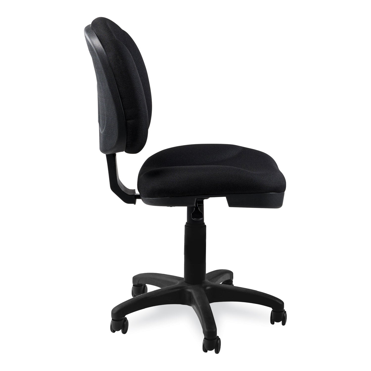 NPS® Comfort Task Chair, 18"-22" Height, Surface Color: Black, Frame Color: Black