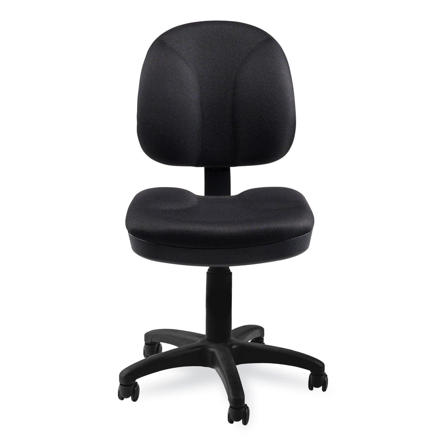NPS® Comfort Task Chair, 18"-22" Height, Surface Color: Black, Frame Color: Black