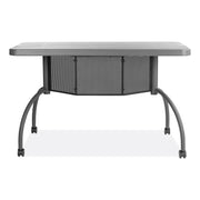 Oklahoma Sound® Teacher's WorkPod Desk, Surface Color: Charcoal Slate