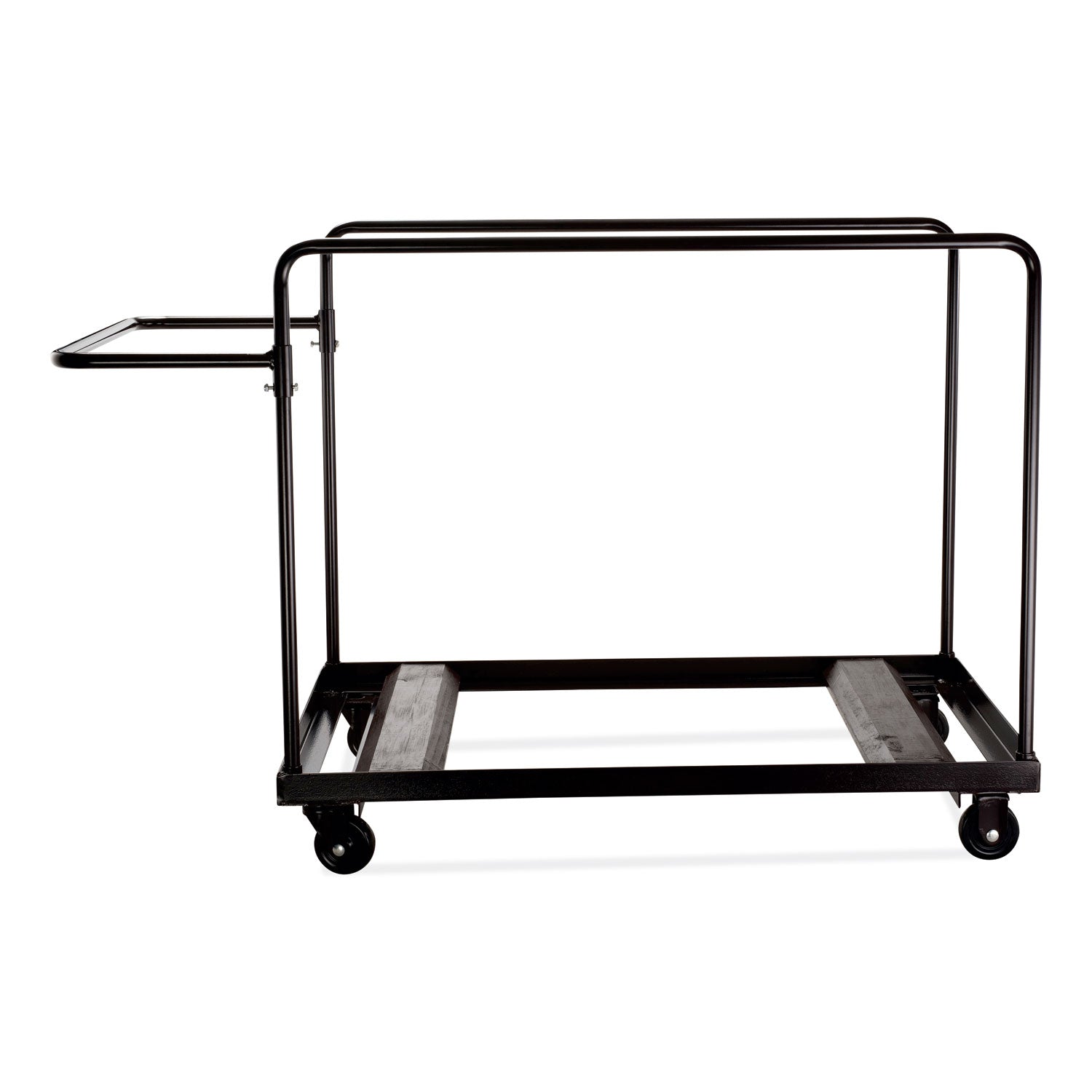 NPS® Folding Table Dolly for Vertical Storage, 71" Round Tables, Frame Color: Brown