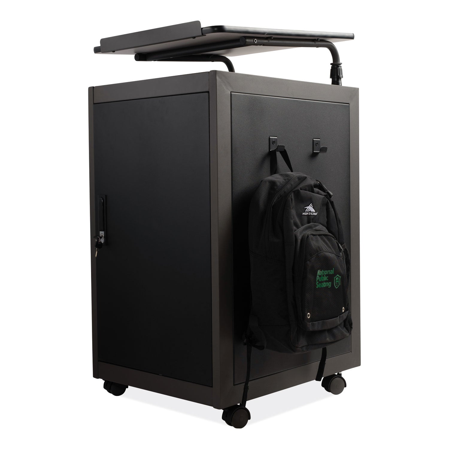 Oklahoma Sound® Teacher's WorkPod Lectern, Surface Color: Charcoal Slate