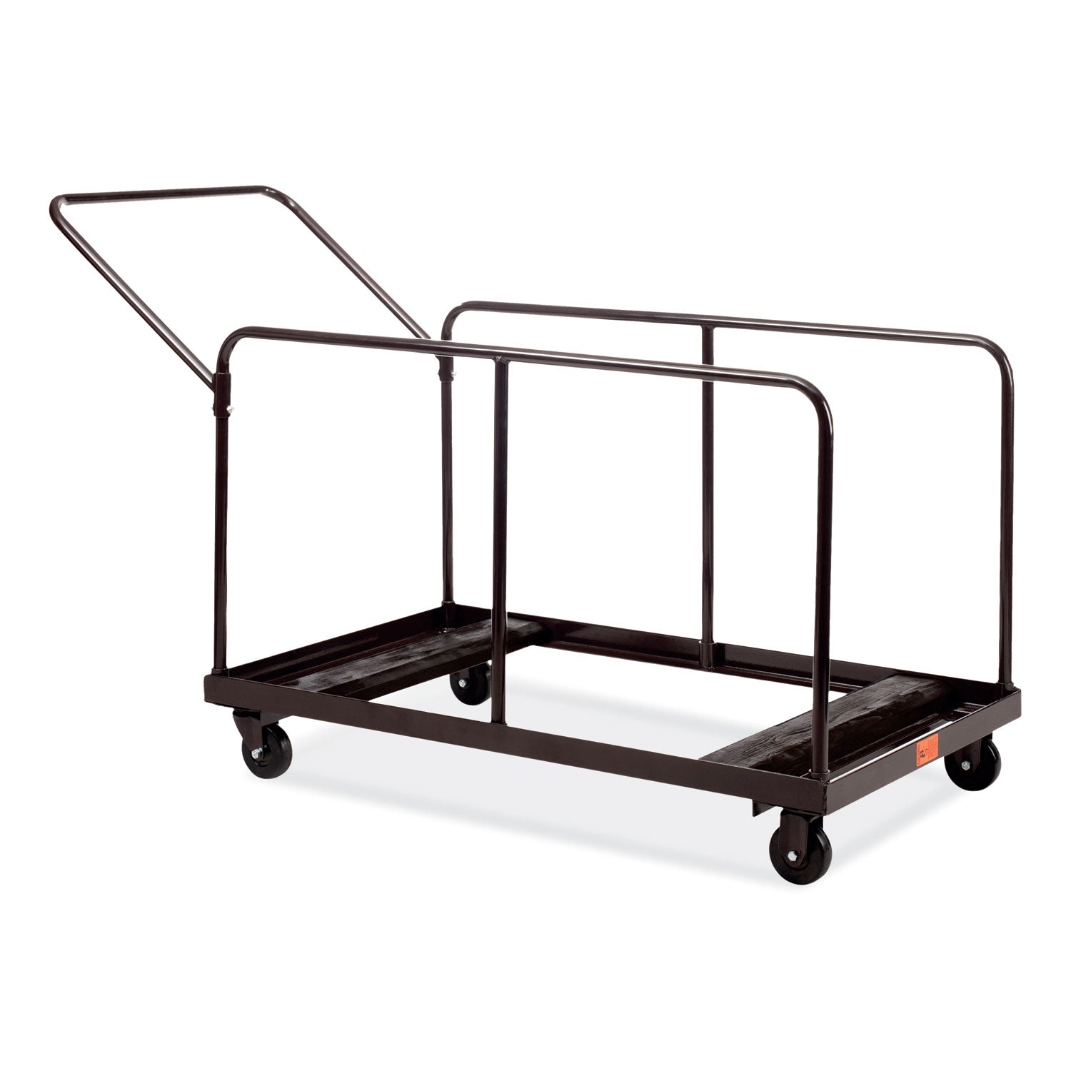 NPS® Folding Table Dolly for Round & Rectangular Tables, Frame Color: Brown