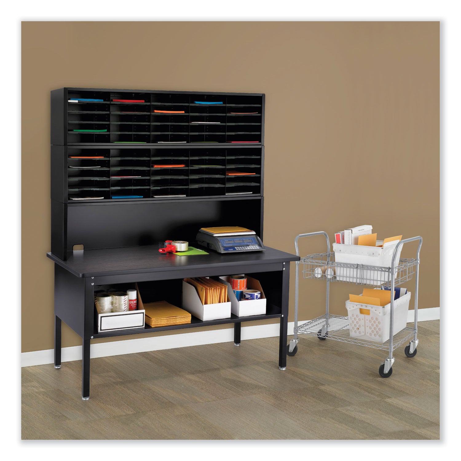 Base Table Mail Sorting W Shlf