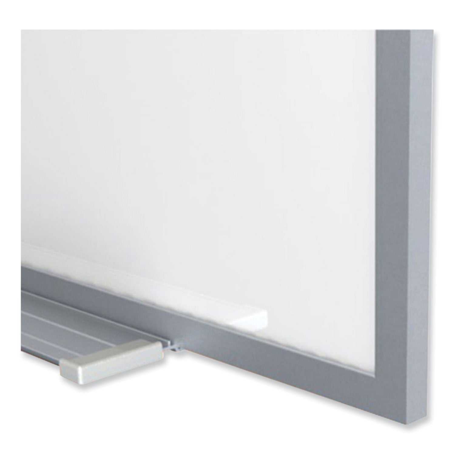 48" (4 ft) Width x 36" (3 ft) Height - White Porcelain Surface - Aluminum Frame - Rectangle - Magnetic - 1 Each