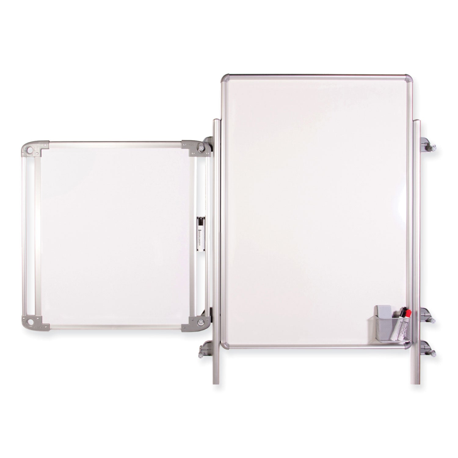 Ghent Dry Erase Board - 28" (2.3 ft) Width x 28" (2.3 ft) Height - Aluminum Frame - 1 Each